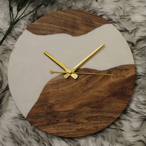 Reloj de madera de resina artesanal, decoración de pared Premium para el hogar y la Oficina (superventas) - Product Image 3