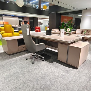 Meuble de rangement moderne en mélamine de style industriel, sans tiroirs, avec étagères ouvertes, pour bureau et maison - Product Image 4