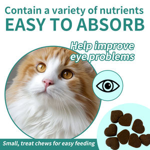 Masticables suaves para la salud de la visión <span class=keywords><strong>del</strong></span> perro con lecitina y taurina que apoyan la función ocular y visual y la eliminación de manchas de lágrimas para mascotas - Product Image 6