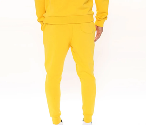 Ensemble sweat à capuche unisexe personnalisable solide de maternité en coton épais de haute qualité et pantalon de survêtement - Product Image 3