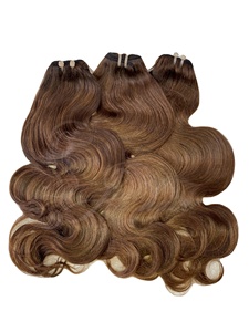 ผมต่อของมนุษย์100% นุ่มมากและนุ่มสลวยเป็นลอนวิกผมลอน - Product Image 5