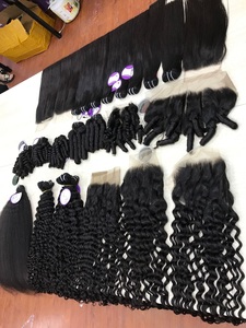 Vente en gros Faisceaux de cheveux trame machine Extensions de cheveux humains vietnamiens Cheveux bruts longueur et textures personnalisées - Product Image 4