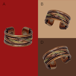 Super Qualité Dernière Marque Nouvelle Conception Réglable Bagues Cuivre Thérapie Anneau Pour Femmes Et Hommes - Product Image 6