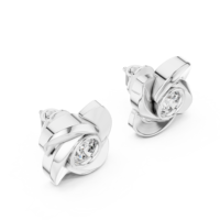 Boucles d'oreilles clous fleur en moissanite taille brillant 1,8 ct, serties clos, en argent sterling 925, bijoux tendance certifiés par une tierce partie pour femme
