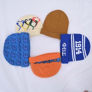 หมวกบีนนี่ขนแกะเมอริโนสำหรับทั้งชายและหญิงน้ำหนักเบาหมวกบีนนี่สีน้ำตาลแบบพับได้สำหรับฤดูหนาวโลโก้ตามสั่ง - Product Image 5