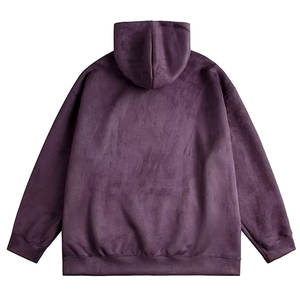Sudadera con capucha de lana de alta calidad para hombre, Sudadera con capucha de lana bordada con logotipo personalizado, sudadera básica de mezcla de algodón para hombre - Product Image 6