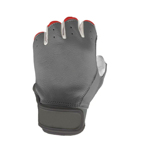 Gants de Frappeur de Baseball Softball Personnalisé de Couleur Blanche à Manchette Courte Gants de Frappeur d'Entraînement de Jeune Adulte en Cuir de Vachette de Qualité Supérieure - Product Image 6