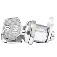 Serrure de boîte aux lettres et de placard en alliage de zinc chromé, sûre et fiable, avec clé, par ABA Locks, fabricants de Taïwan