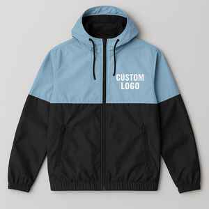เสื้อแจ็คเก็ตกันลมน้ำหนักเบามีฮู้ดกันน้ำเสื้อโค้ทมีฮู้ดปักลายสไตล์สตรีทใส่ได้ทั้งชายและหญิงเสื้อบอมเบอร์ปักเทคนิคตามสั่ง - Product Image 1