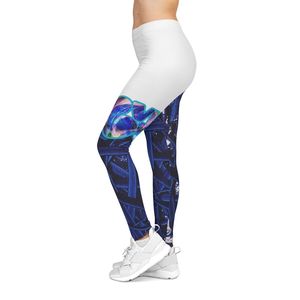 Leggings de compression de sport personnalisés XL pour femmes, élastique doux, spandex, nylon, vêtements de mode à impression moyenne, taille respirante - Product Image 4