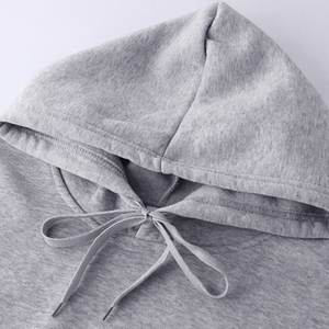 Sweat-shirt à capuche unisexe pour homme, manches longues, cordon de serrage, uni, pull-over, haut à capuche, sous-vêtement - Product Image 2