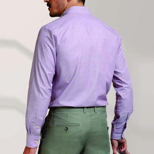 Camisas informales de Primavera de punto personalizadas de manga larga para hombre 100% algodón transpirable cómodo - Product Image 6