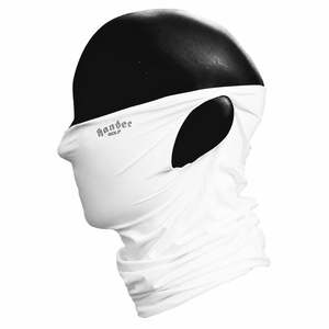Masque facial cagoule noir et blanc unisexe, réglable, respirant, imperméable, en polyester, pour adulte, avec circonférence de tête ajustable - Product Image 2