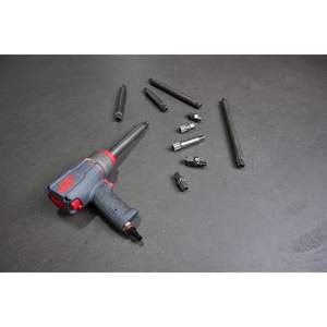 Clé à chocs pneumatique multifonctionnelle silencieuse de 1/2 po, couple de 1500 pi-lb, boîtier en titane, embout interchangeable type pistolet - Product Image 2