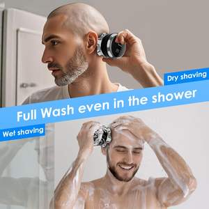 Afeitadora Eléctrica Impermeable para Hombres Calvos, con Carga Rápida y Pantalla LED, Kit de Afeitado de Doble Cuchilla Recargable - Product Image 1