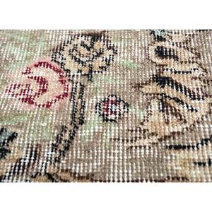 Tapis en laine noué à la main de grande taille, style vintage, motif médaillon classique Pae-2915, rouge-orange, rectangulaire, pour couloir, recyclé, pour la maison - Product Image 3