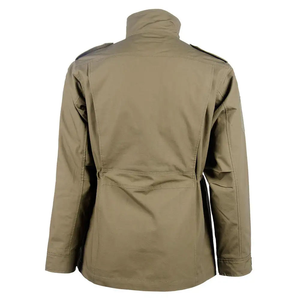 Chaqueta Táctica de Caza Color Caqui de Alta Calidad, Impermeable, Resistente al Viento, con Cuello Alto y Cierre Frontal con Logotipo, para Actividades al Aire Libre en Otoño - Product Image 3