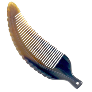 100% Real Buffalo Horn <b>Comb</b> Handcrafted Natural Colored Styling <b>Hair</b> <b>Comb</b> High Quality Buffalo Horn <b>Comb</b> - Product Image 3