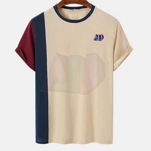 T-shirt pour homme ultra doux 100% coton Tissu tricoté Coupe décontractée Respirant Léger Écologique Haute qualité - Product Image 1