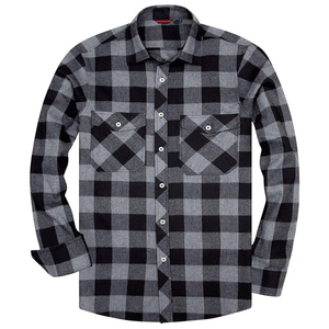 Chemise en flanelle à carreaux à manches longues pour homme, coupe classique, vente en gros 2026, chemise en flanelle pour moto, homme, femme, doublée - Product Image 6