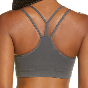 Sujetadores Deportivos de Yoga para Mujer de Alta Calidad 2024, Venta al por Mayor, Sin Costuras, Transpirables, de Alta Sujeción, Personalizados, con Logotipo Simple en la Parte Delantera - Product Image 2