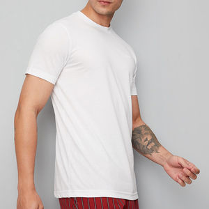 T-shirt en vrac pour hommes T-shirt à tarif de gros pour hommes 100% coton O-Neck Logo personnalisé Design Dernier design Hommes T-Shirt Confortable - Product Image 3