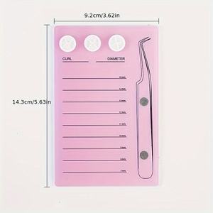 Cubierta de Azulejos para Pestañas Personalizada al por Mayor, Color Rosa Personalizado, Organizador Acrílico para Azulejos de Pestañas, Caja Organizadora para Extensiones de Pestañas - Product Image 6