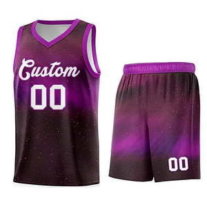 Colorful Wholesale <b>Men</b> Basketball Uniform Set Sublimation Printing Best Design Bsci Summer Basketball <b>Shorts</b> - Product Image 1
