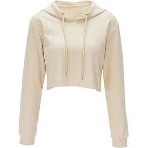 Gran oferta, Top corto de gran tamaño para mujer, Sudadera con capucha, Jersey suave, Sudadera con capucha, pantalones de chándal de moda - Product Image 3