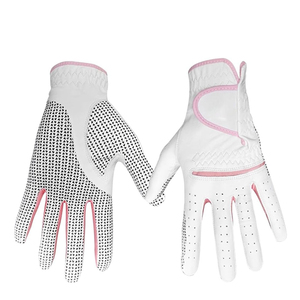 <b>Ladies</b> Compression Fit Synthetic Golf <b>Glove</b> White Color Left Handed Comfort and Universal Genuine <b>Leather</b> Sheepskin - Product Image 2