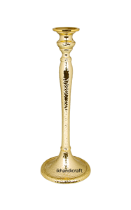 Plateau de conception perlé de feuille martelée de luxe de qualité supérieure accessoire décoratif pour la maison support à deux chandeliers finition nickel pour noël - Product Image 4