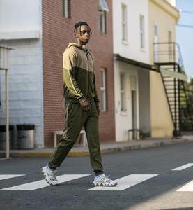 100% Cotton SWEATSUIT Lightweight Hooded <b>Set</b> Drawstring Closure Winter Eco-Friendly Stonewashed Printed Rhinestone Embellished - Product Image 4