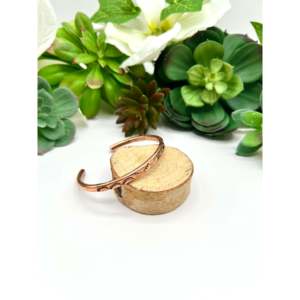 Shirley Collection Elegant <b>Copper</b> Plumber Fashion Cuff Bracelet - Product Image 2
