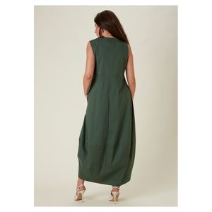 Italiano a medida CURVY Primavera Verano algodón Mujer vestido Maxi vestido sin mangas diferentes colores disponibles - Product Image 4