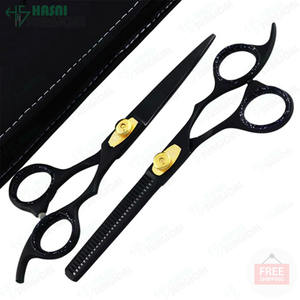 Tijeras de peluquero Premium Mango de bambú Tijeras de acero inoxidable - Product Image 6