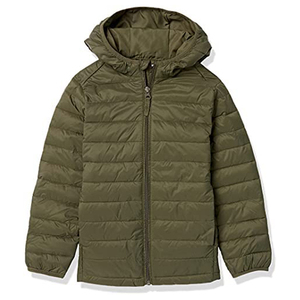 Lightweight <b>Waterproof</b> Toddler Puffer Coat Winter Plus Size <b>Packable</b> Hooded Coat Stand Zipper Casual Pocket Decorations Washed - Product Image 1