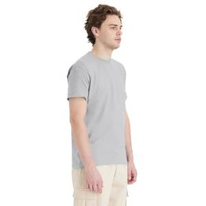 Camiseta de algodón 100% para hombre, camisetas finas de verano suaves informales para Fitness, ropa de casa para hombre, camiseta sólida de manga corta con cuello redondo para hombre - Product Image 2