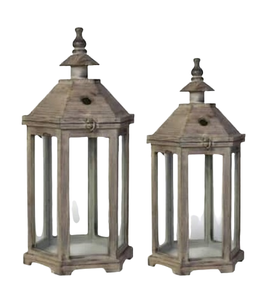 Vintage Wood Candle Lanterns Wooden Candle Holder with <b>Rope</b> Handle for Indoor Decors Lantern and <b>Outdoor</b> Home Decoration - Product Image 6