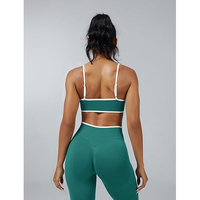 Conjuntos de Yoga Transpirables y Reversibles, Elásticos en Cuatro Direcciones, Ligeros, de Secado Rápido, Ecológicos, Top y Leggings, Comodidad Deportiva, 2 Piezas