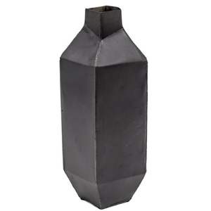 Vase à fleurs en métal esthétique rustique avec patine patinée fini pour des arrangements floraux élégants et polyvalents dans le décor - Product Image 5