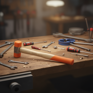 Maillets interchangeables avec pointes en polyuréthane et manches en bois pour divers besoins de martelage - Product Image 3