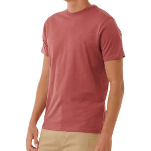 T-shirt écologique à motif solide imprimé sur mesure en mélange de bambou et de coton pour la promotion de la marque - Product Image 3