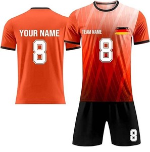 Maillot de football officiel de l'équipe des États-Unis pour la Coupe du Monde 2026 – Qualité supérieure, impression numérique personnalisée, uniforme pour adultes, 100 % polyester, col rond - Product Image 1