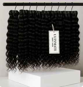 Raw Virgin Cuticle Aligned Indian <b>Remy</b> <b>Hair</b> <b>Extensions</b> Natural Single Donor Unprocessed Human <b>Hair</b> Bulk in 1B Style Wave - Product Image 3