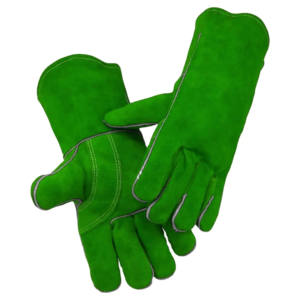 Gants en cuir de vachette robustes de haute qualité pour le soudage et le barbecue Équipement de protection individuelle de sécurité industrielle - Product Image 2