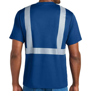 Ropa de trabajo de seguridad hecha a medida, camiseta de seguridad de alta visibilidad para hombres, ropa de trabajo de seguridad de manga corta reflectante, camiseta hecha en Best - Product Image 4