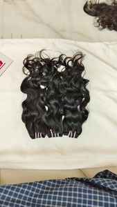 Extensions de cheveux humains en vrac non traités indiens Remy 100%, cuticule lisse douce, temples alignés, styles de vagues profondes et lâches - Product Image 2