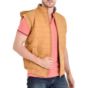 เสื้อกั๊กขนเป็ดสำหรับฤดูหนาวของผู้ชายเสื้อแขนกุดระบายอากาศคอจีนดีไซน์เรียบง่ายไม่ซ้ำใคร - Product Image 3