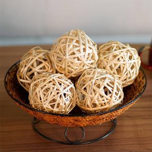 Pelotas de ratán natural para masticar, juguete seguro de fibra vegetal para moler dientes de animales pequeños, para hámster, conejillo de indias, conejo - Directo de Macy - Product Image 3