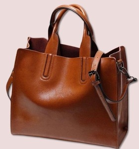Sac fourre-tout en cuir de vache véritable fait à la main Fermeture à glissière Style bohème Utilisation quotidienne pour femmes Voyage été/hiver/printemps/automne - Product Image 2